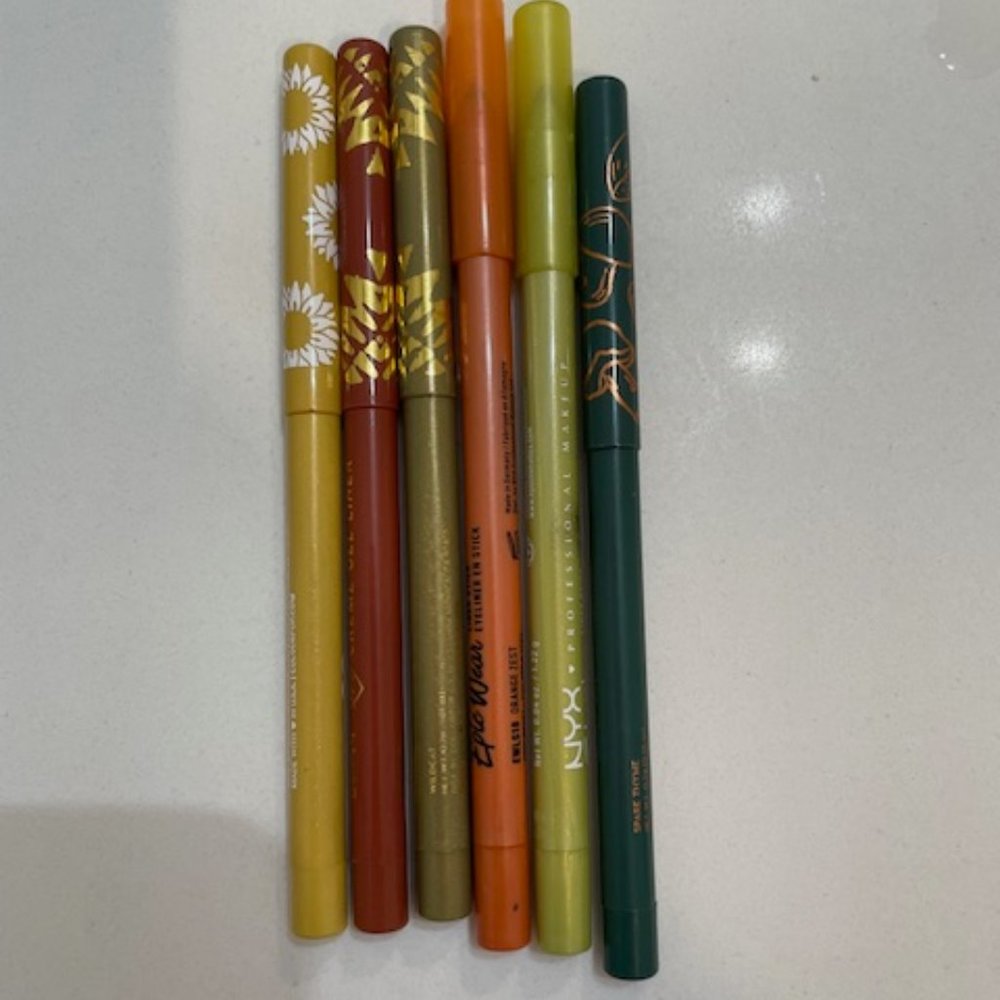 Bundle of 6 eye liners - Colorpop & Nyx